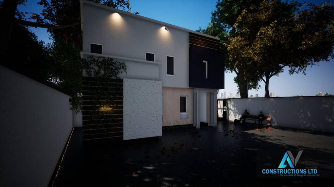 Guest chalet and Boys Quaters